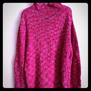 Coldwater Creek magenta pullover sweater
